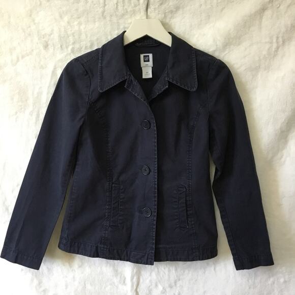 Gap Dark Blue Button Jacket - Picture 1 of 9